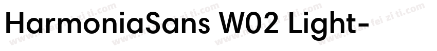 HarmoniaSans W02 Light字体转换